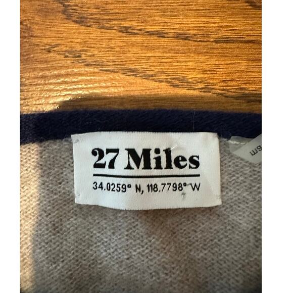 27 Miles Women's Malibu Cashmere Skull Studded Sweater Blue/Gray Size XS - Picture 5 of 10